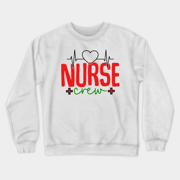 christmas nurse crew Crewneck Sweatshirt by MZeeDesigns